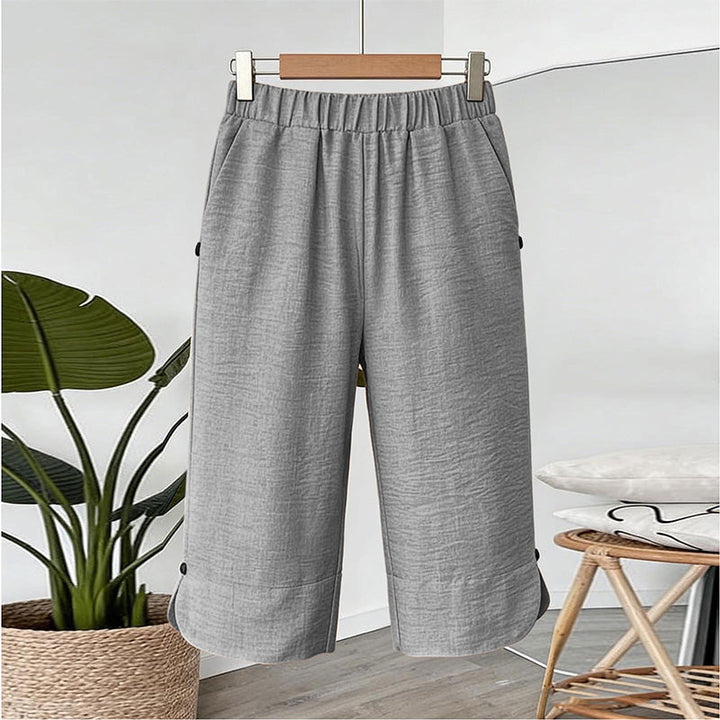 ⏰ -50% – Pour une durée limitée ! Pantalon capri décontracté d'été respirant pour femme