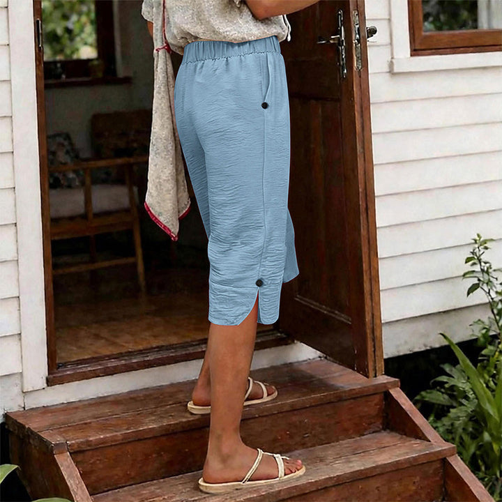 ⏰ -50% – Pour une durée limitée ! Pantalon capri décontracté d'été respirant pour femme