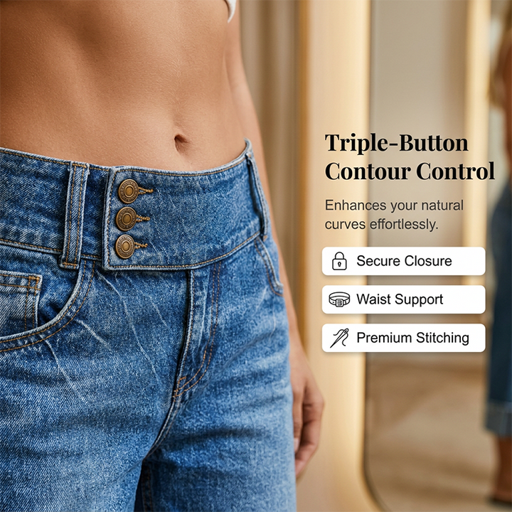 Clara | High Rise Wide Leg Cropped Jeans