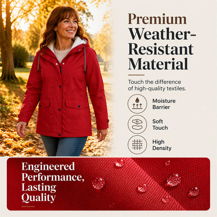 Evelyn | Plush Lined Hooded Jacket