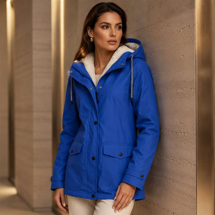 Evelyn | Plush Lined Hooded Jacket