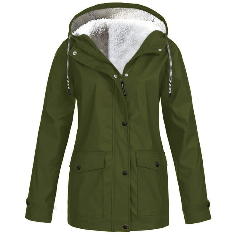 Evelyn | Plush Lined Hooded Jacket