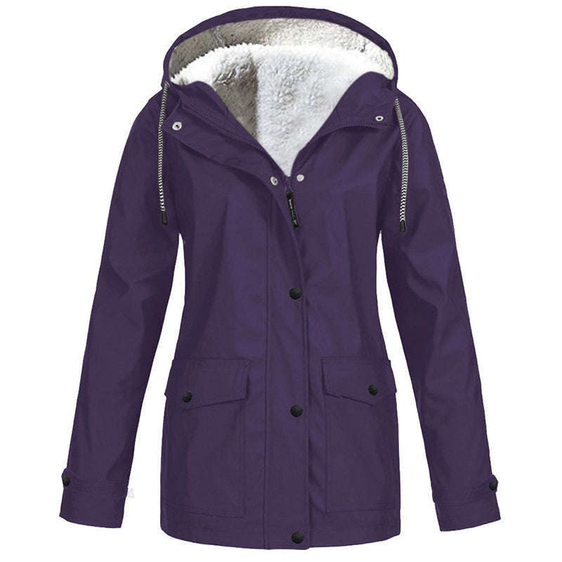 Evelyn | Plush Lined Hooded Jacket