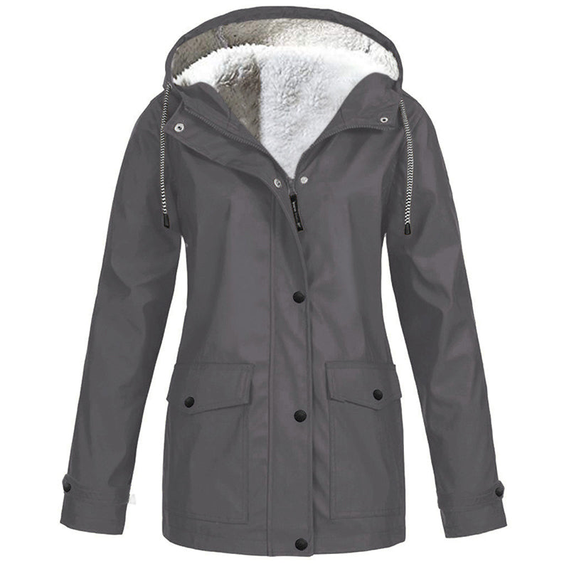 Evelyn | Plush Lined Hooded Jacket
