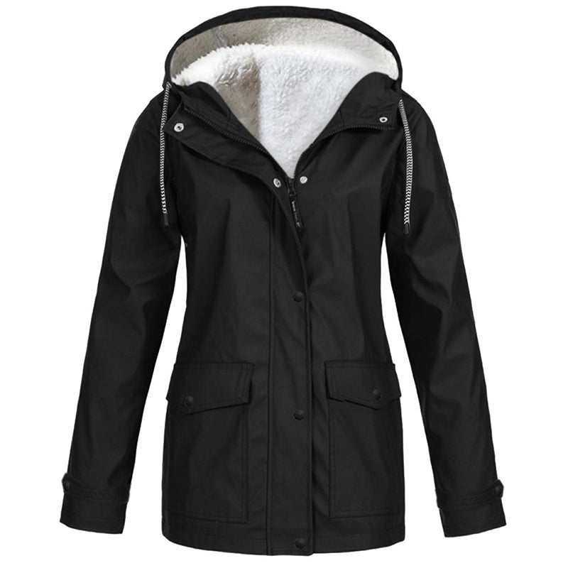 Evelyn | Plush Lined Hooded Jacket