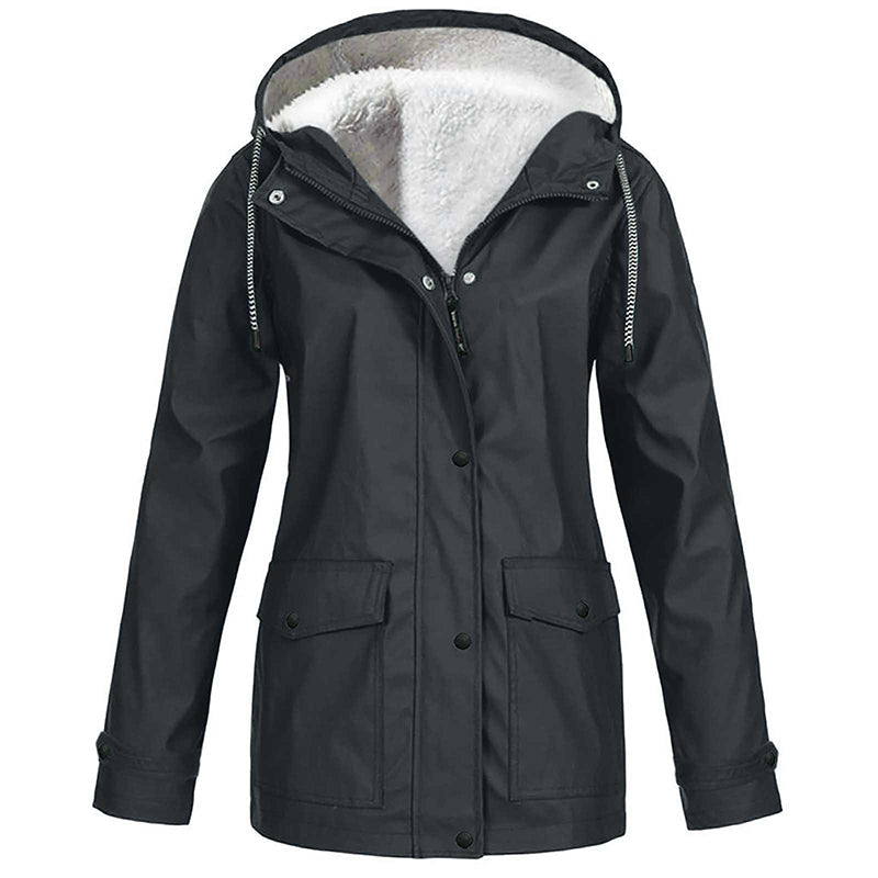 Evelyn | Plush Lined Hooded Jacket