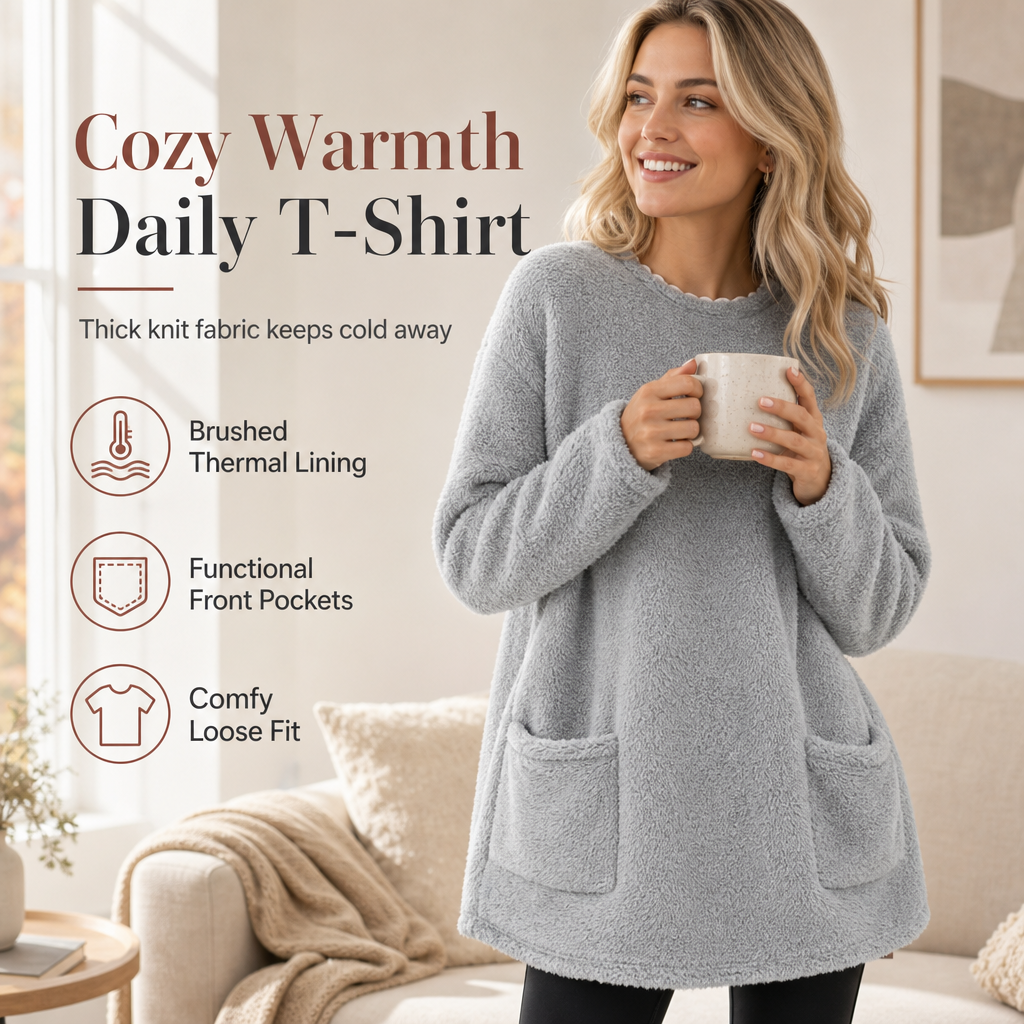 Clara | Warm Brushed Long Sleeve Top